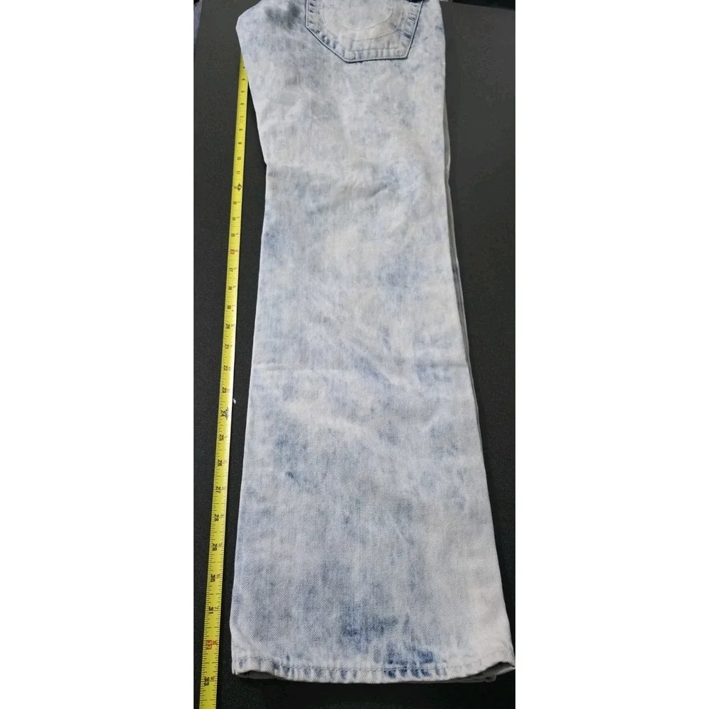 True Religion Jeans‎ Men World Tour Straight Acid Wash Flap Pocket 33x33 EUC